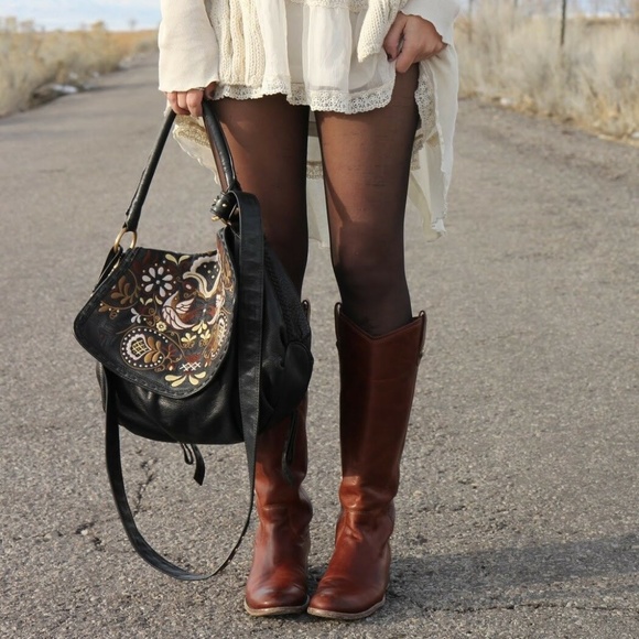 Frye Shoes - FRYE Melissa Button Riding Boots Equestrian Cognac